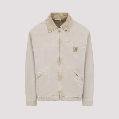 CARHARTT BROWN LONG SLEEVES LOGO JACKET