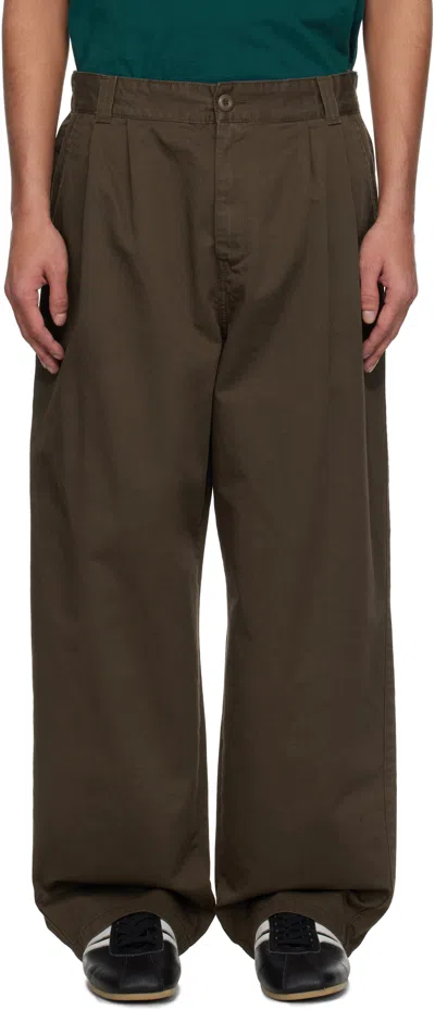 Carhartt Brown Marv Trousers In 2ls06 Liberica