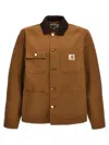 Carhartt Detroit Cotton Canvas Zip Jacket In Brown