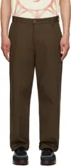 Carhartt Brown Module Trousers In 2ls01 Liberica