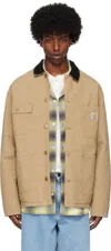 Carhartt Wip Dayton Trucker Dusty Brown Jacket In 2i73k Peanut / Black