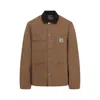 Carhartt Brown Organic Cotton Coat In Brown