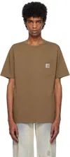 Carhartt Pocket Branch T-shirt In 2ltxx Coconut