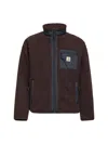 Carhartt Fleece Jacket With High Collar And Pockets In Multi