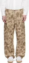 Carhartt Work In Progress Duck Landon Camo Loose Tapered Organic Cotton Jeans In 2r402 Camoduckdesert