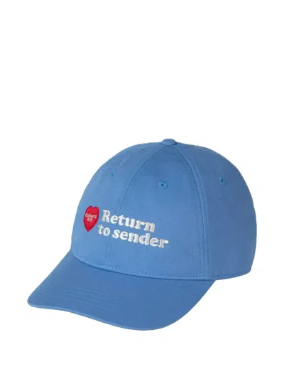 Carhartt Bumper Sticker Embroidered-logo Baseball Cap In White