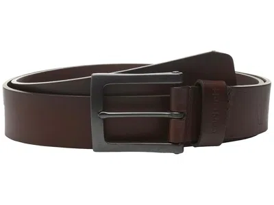 Carhartt Burnished Leather Box Buckle Belt Belts Brown/gunmetal Finish: 36