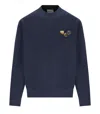 Carhartt Button Blue Sweatshirt In Blue
