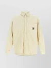 Carhartt Button-down Shirt With Chest Pocket And Cuffs In Yellow