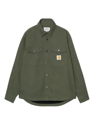 Carhartt Button Fastening Shirt In Green