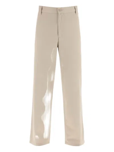 Carhartt Button-fly Trousers In Neutral