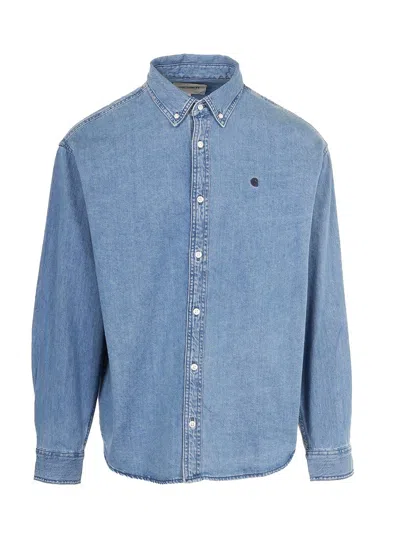 Carhartt Button-up Denim Shirt In Blue