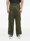 Carhartt Buttoned Cargo Trousers In Green