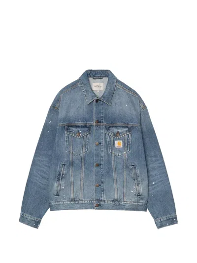 Carhartt Wip Denim Cotton Jacket In Multi