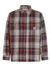 Carhartt Buttoned Plaid Shirt In Brown