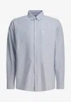 Carhartt C-logo Buttoned Shirt In Blue
