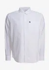 Carhartt C-logo Buttoned Shirt In White