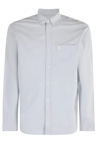 Carhartt C Logo Shirt Oxford In Blue
