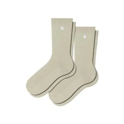 Carhartt Calcetines Madison (pack De 2) In White