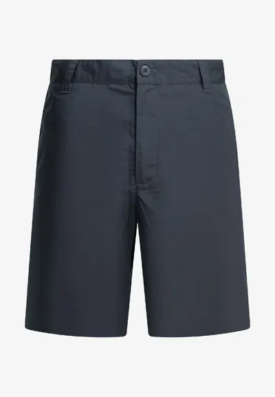 Carhartt Wip Calder Five-pocket Blue Polyester Cotton Shorts