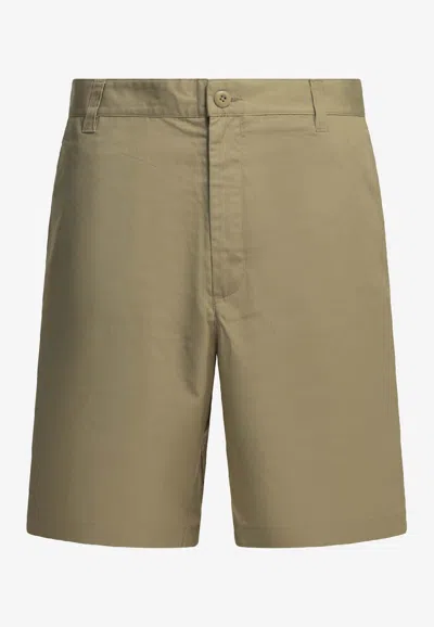 Carhartt Wip Calder Five-pocket Beige Polyester Cotton Shorts In Neutral