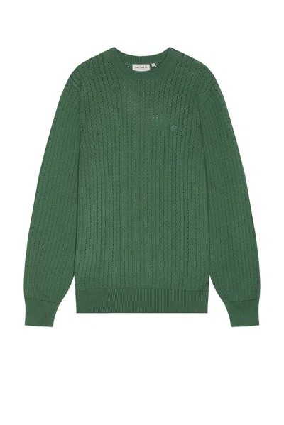 Carhartt Calen Jumper In Duck Green