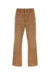 Carhartt Reinforced Knee Straight Leg Trousers In Brown