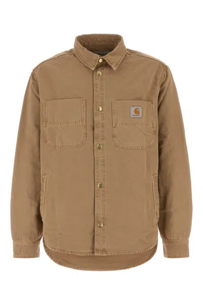 CARHARTT CAMEL DENIM CONRO SHIRT JAC