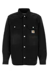 Carhartt Wip Whitsome Logo-patch Shirt Jacket In Black