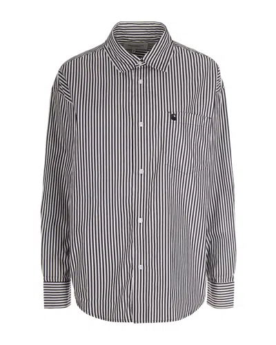 Carhartt Camicia W' L/s Daldry Black/wax In Gray