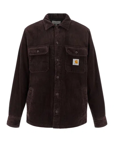 Carhartt Camicia Whitsome Shirt Jac Palisander In Brown