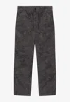 Carhartt Camo Combi Double Knee Pants In Gray