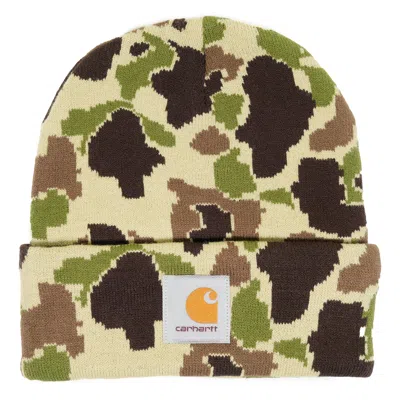 Carhartt Camo Duck Beanie Jacquard In Multi