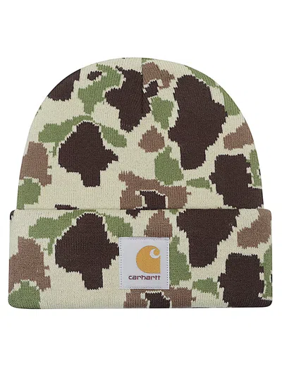 Carhartt Wip Main Camou Beanie In Multi
