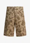 Carhartt Cargo Shorts Featuring Multiple Pockets In Green