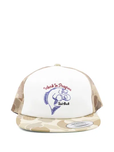 Carhartt Camouflage-print Cap In Brown