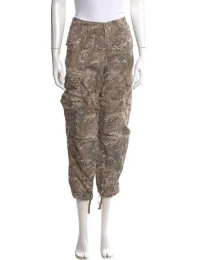 Pre-owned Carhartt Camouflage Print Skinny Leg Pants In Neutral