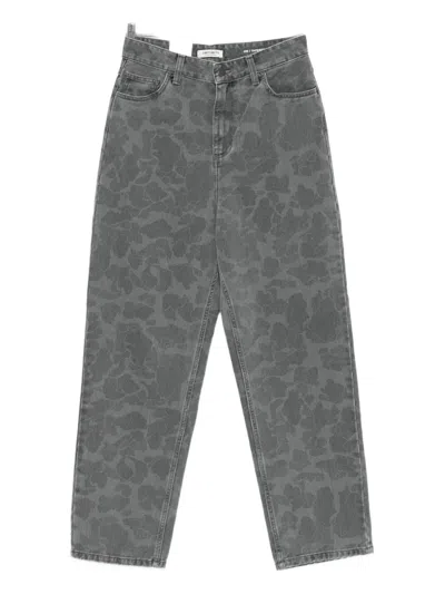 CARHARTT CAMOUFLAGE STRAIGHT-LEG JEANS