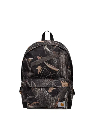 Carhartt Camouflage-print Backpack In Red