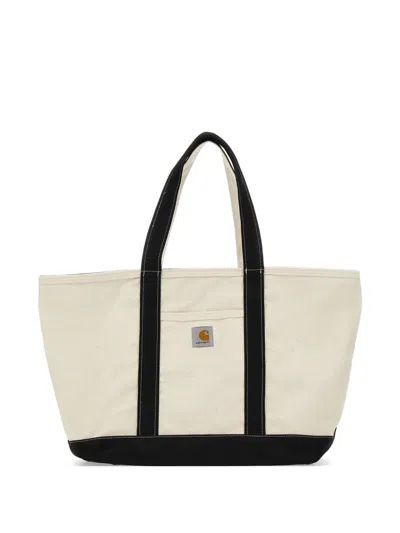 Carhartt Canvas Beach Tote Bag In Neutral