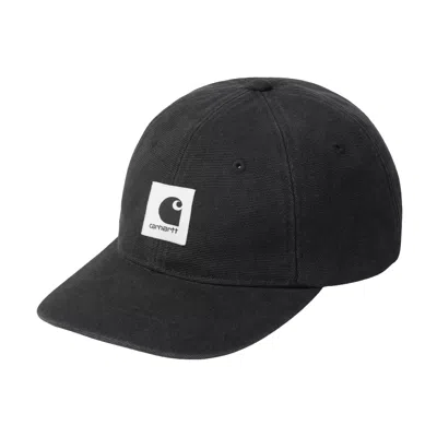 Carhartt Canvas Cap Black Stone Washed