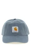 Carhartt Mens Cozy Blue The Canvas Logo-patch Cotton Cap In Blue