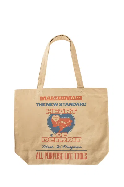 Carhartt Canvas Graphic Tote In Brown