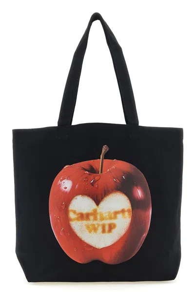 Carhartt 'canvas Graphic Tote' Shopping Bag In Black