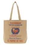 Carhartt 'canvas Graphic Tote' Shopping Bag In Sand