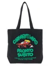 Carhartt Canvas Graphic Tote Tote Bag Black In Black