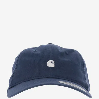 Carhartt Canvas Hat With Logo In Blue