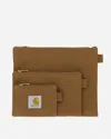 Carhartt Canvas Pouch Set Hamilton In Brown
