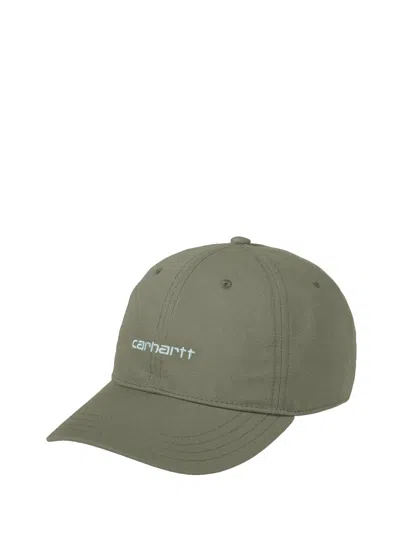 Carhartt Canvas Script Cap In Green