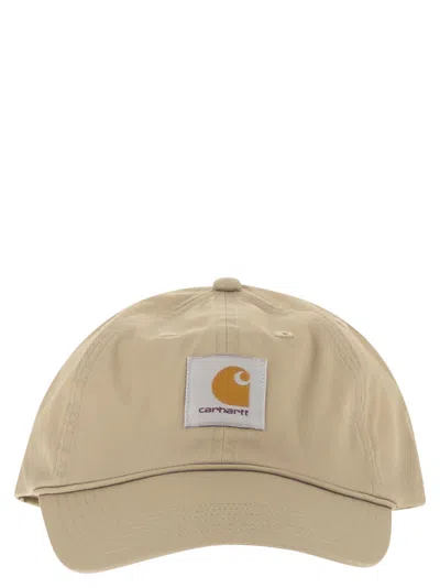 Carhartt Cap With A Peak And Logo In Beige